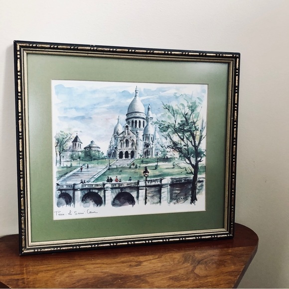 VINTAGE Arno Paris Le Sacre Coeur print - Picture 6 of 10